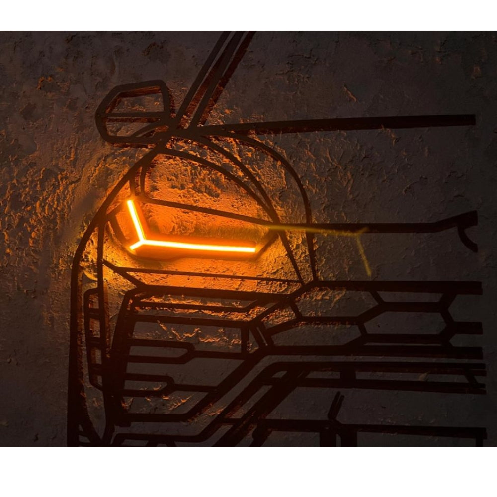 Metal wall decoration LED car: Lamborghini Urus