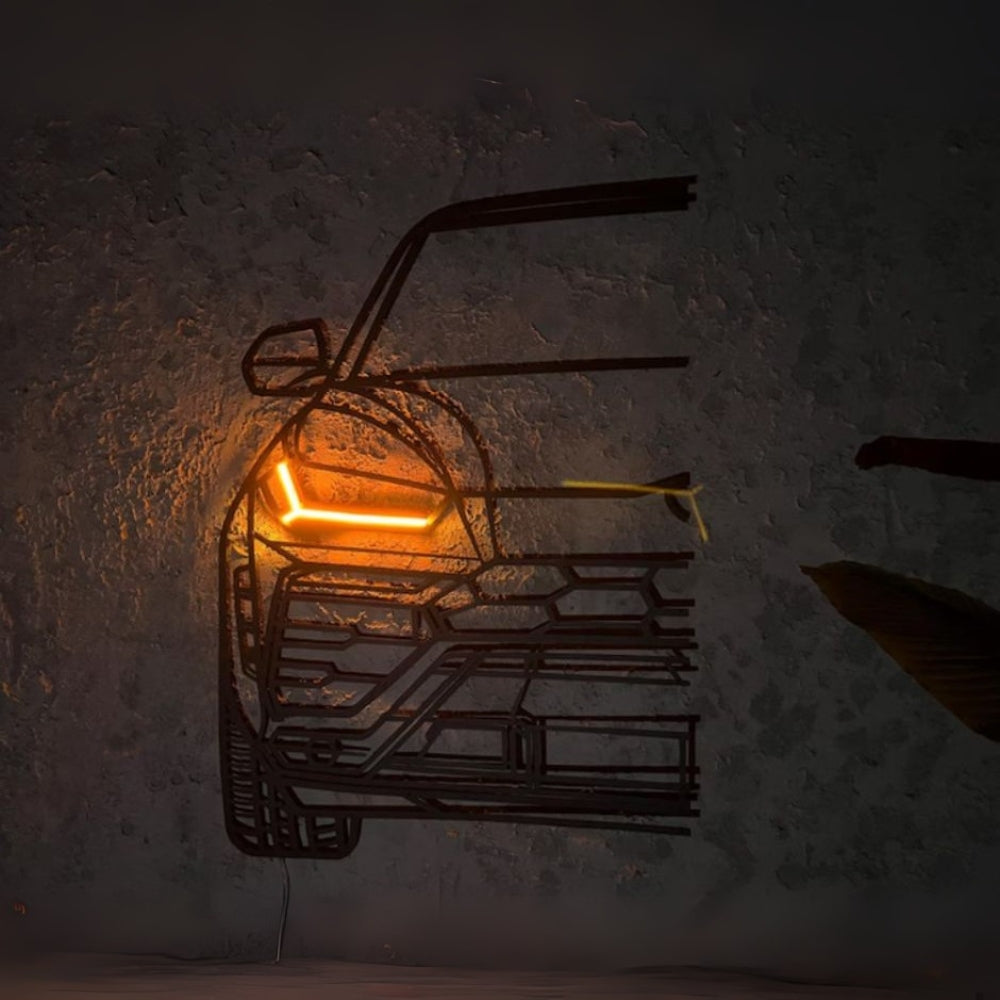Metal wall decoration LED car: Lamborghini Urus