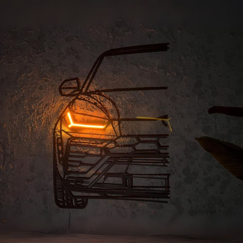 Metal wall decoration LED car: Lamborghini Urus