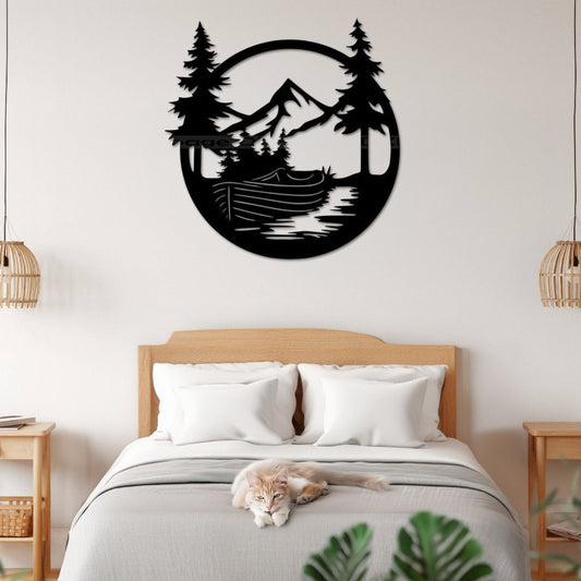 Déco métal mur extérieur