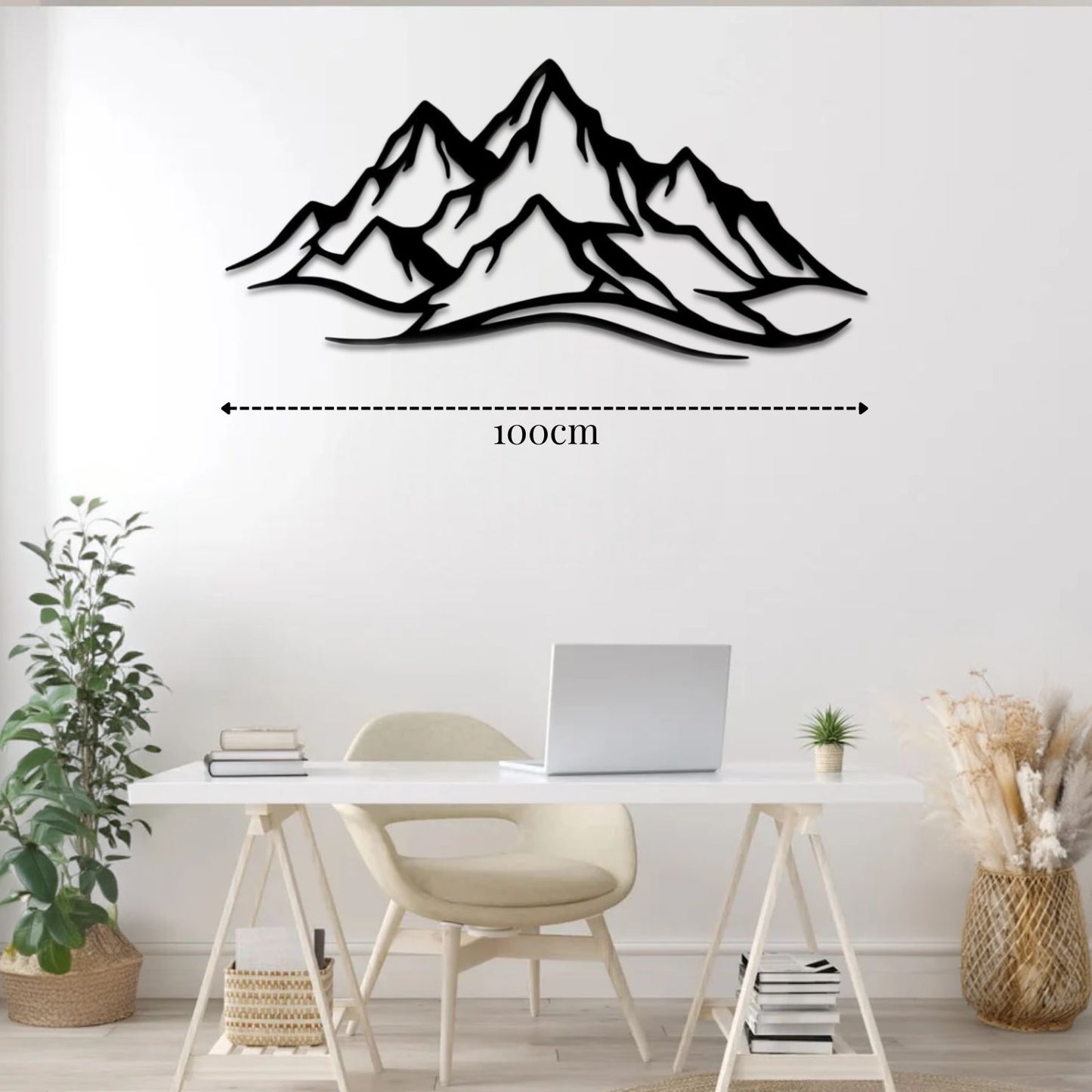 Déco murale métal Montagne