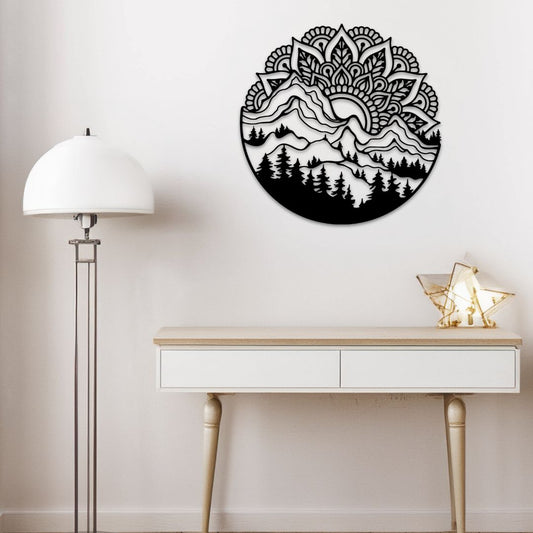 Décor mural extérieur en métal