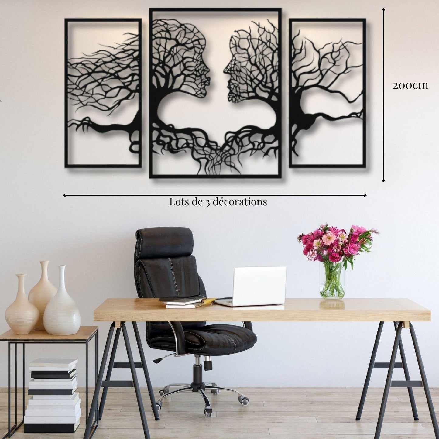 Décoration métal Arbre de Vie - Lot de 3 PrecisionMetal