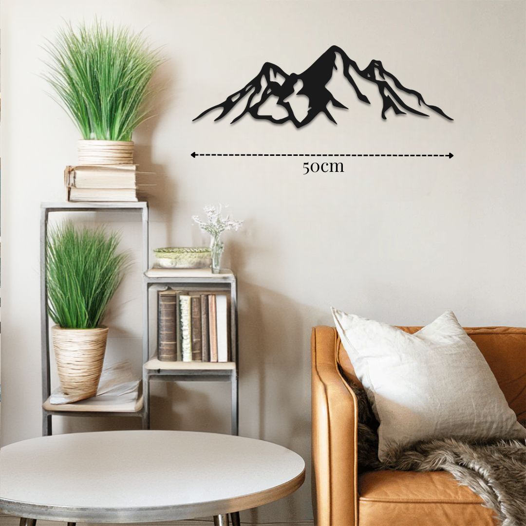 Décoration mur Montagne en métal