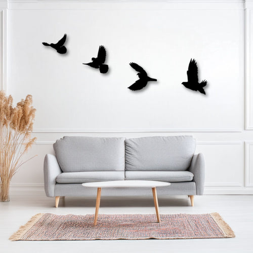 Décoration murale métal Oiseaux Décoratifs Precision
