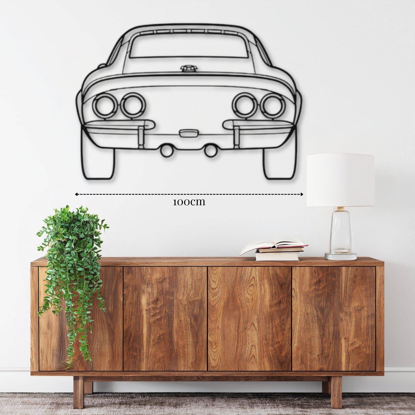 Décoration murale Voiture Opel GT 1970 (Vue arrière)