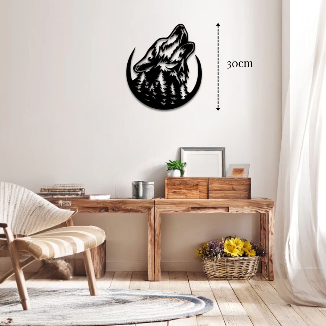 Petite décoration murale Loup