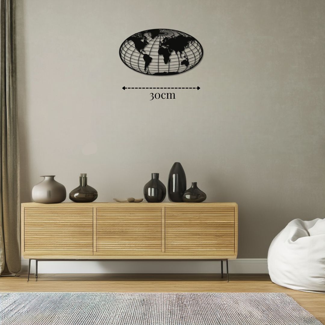 Petite décoration murale Mappemonde