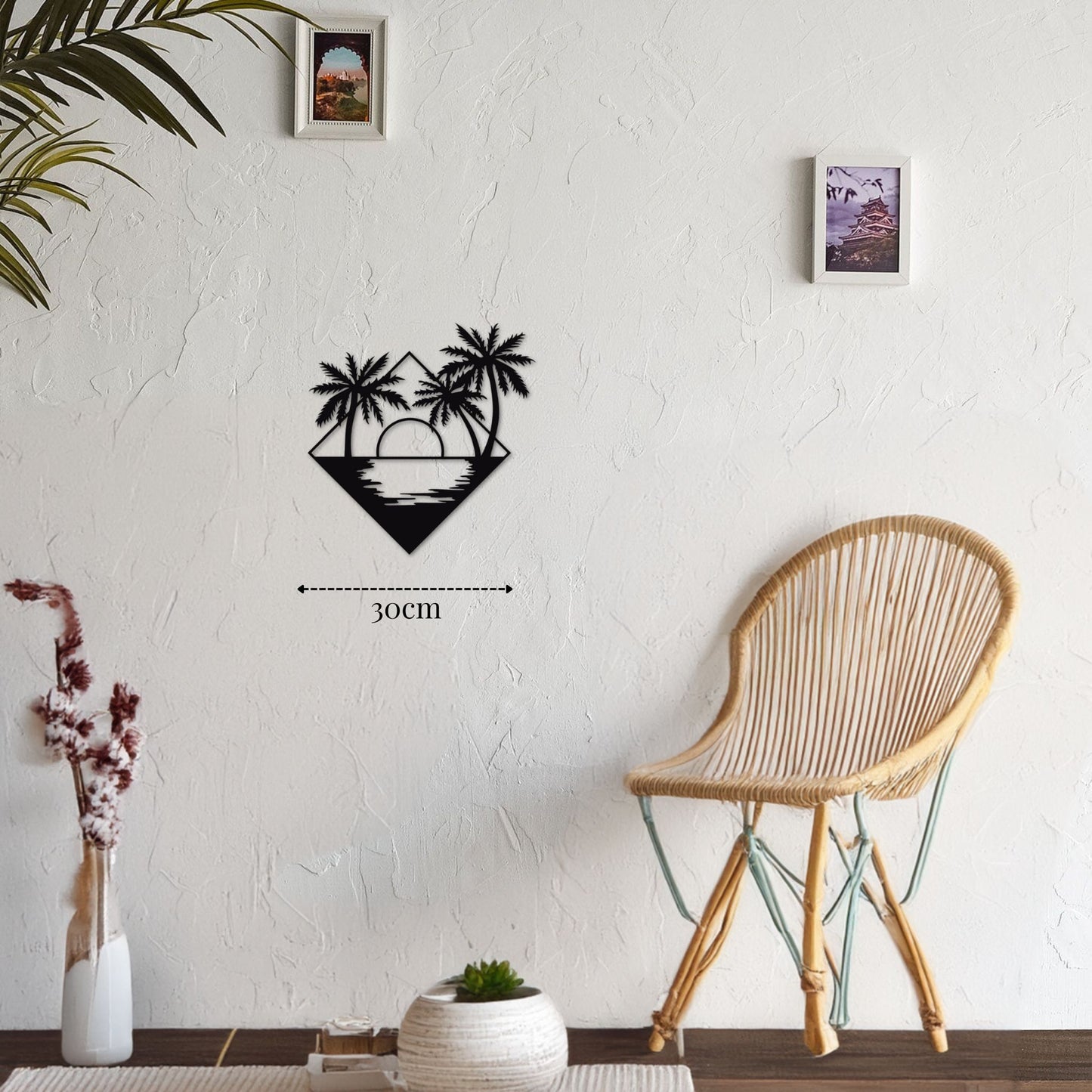 Petite Décoration Murale Métal Bord de Mer PrecisionMetal