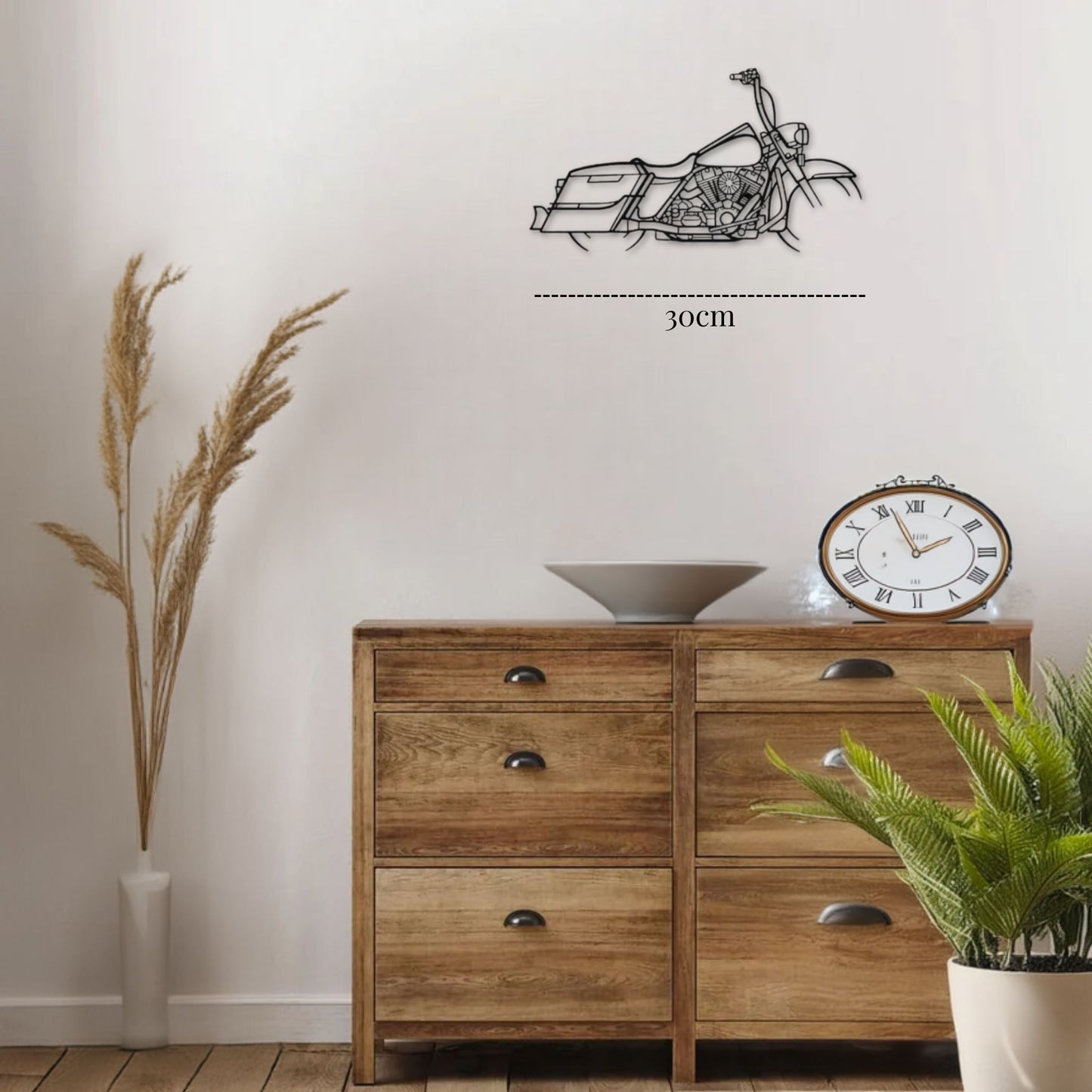 Petite décoration murale Moto en métal personnalisée