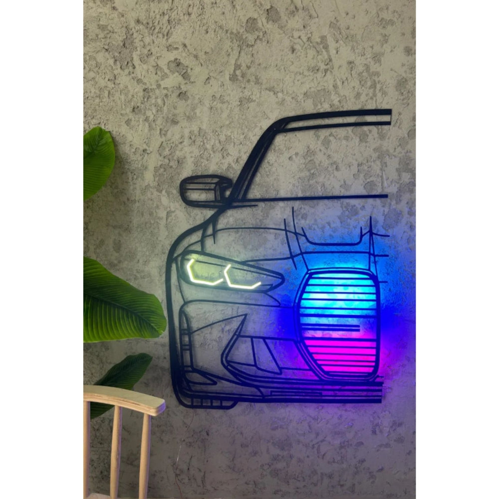 Metal wall decoration LED car: BMW M4 G80