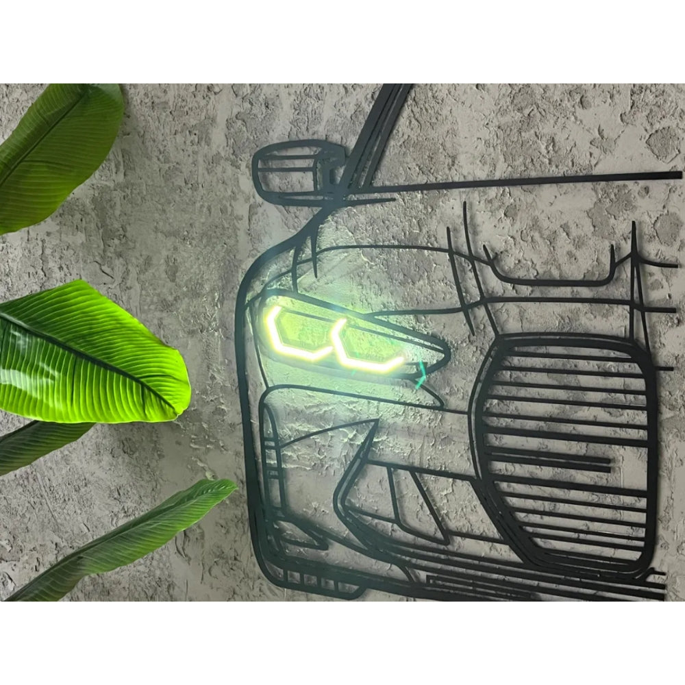 Metal wall decoration LED car: BMW M4 G80