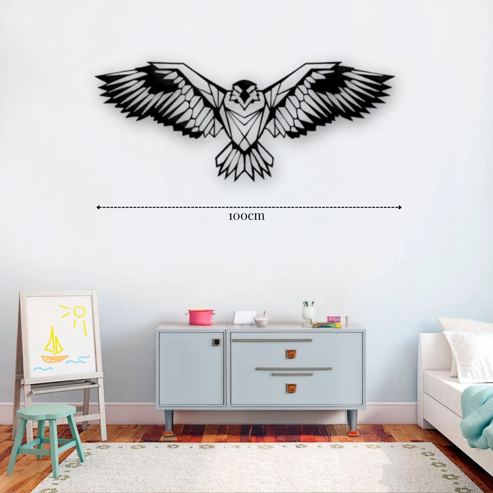 Déco murale métal Aigle