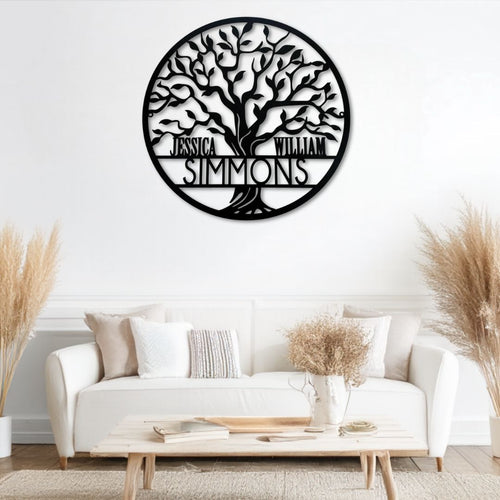 Déco murale métal Arbre de vie personnalisable