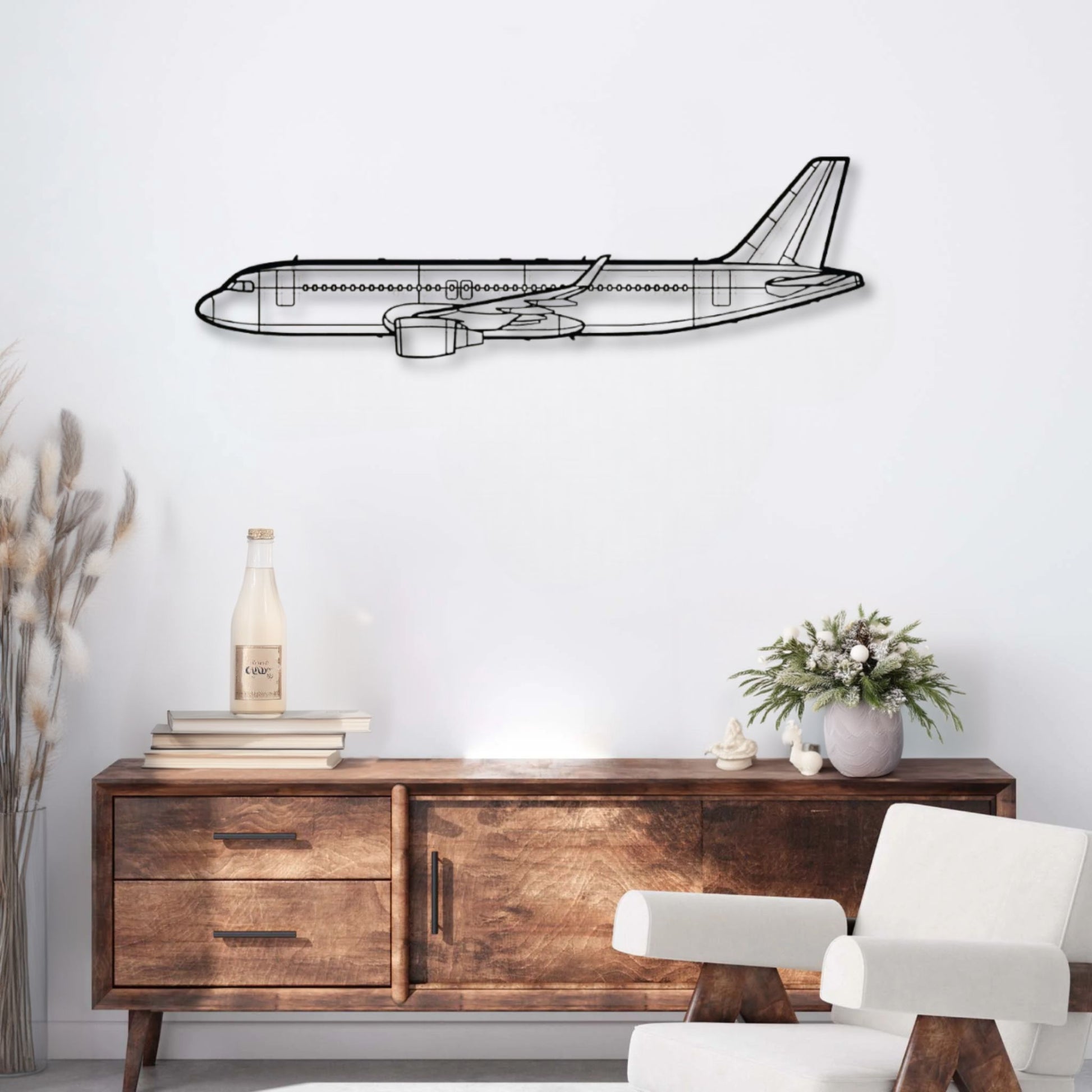 Déco murale métal Avion personnalisée