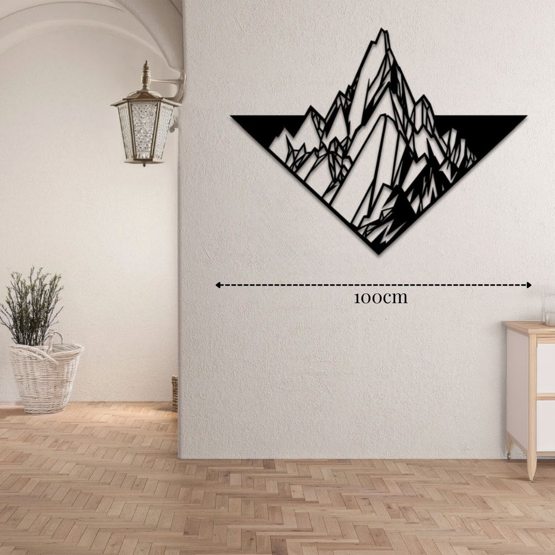 Déco murale métal Montagne chic