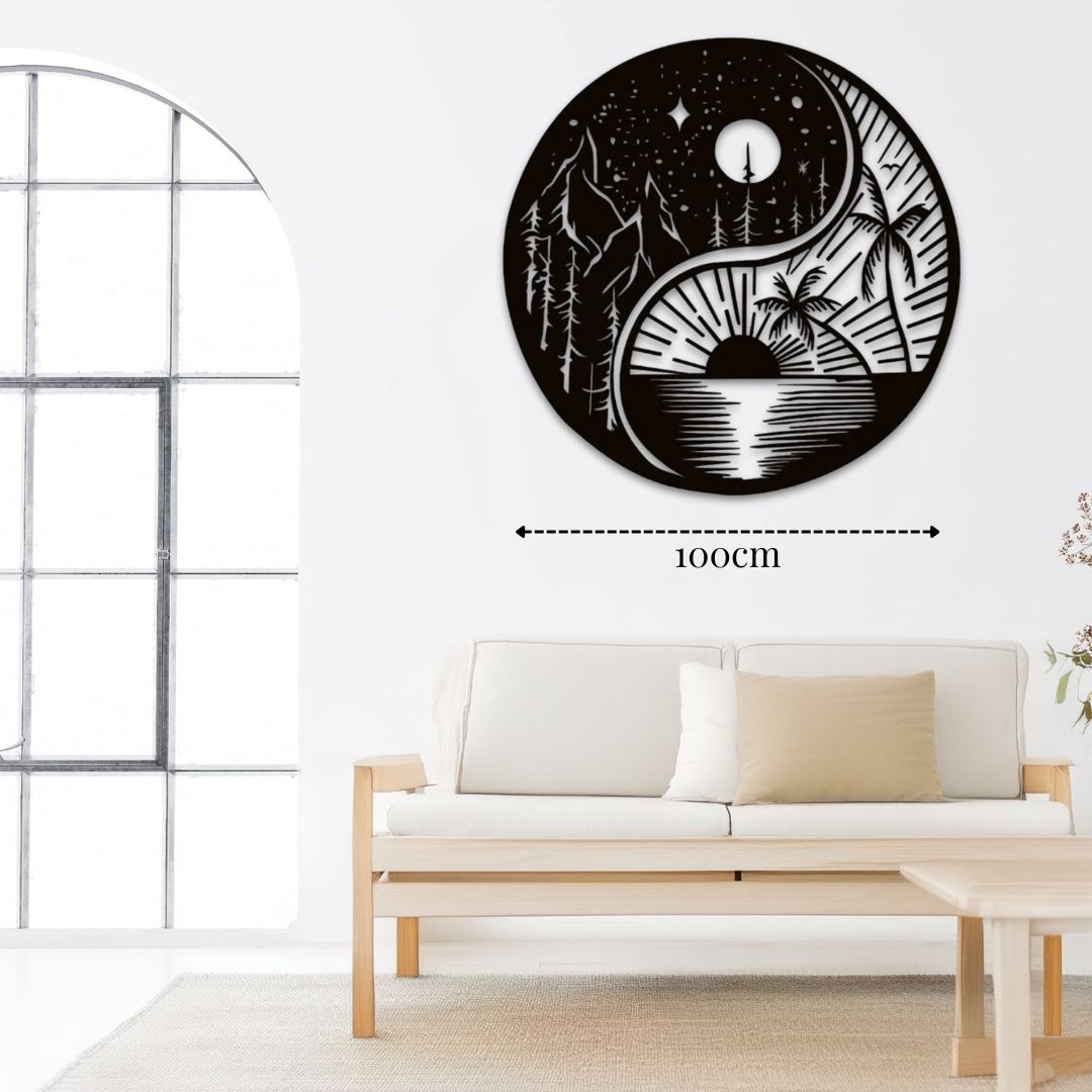 Déco murale métal Montagne design