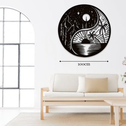 Déco murale métal Montagne design