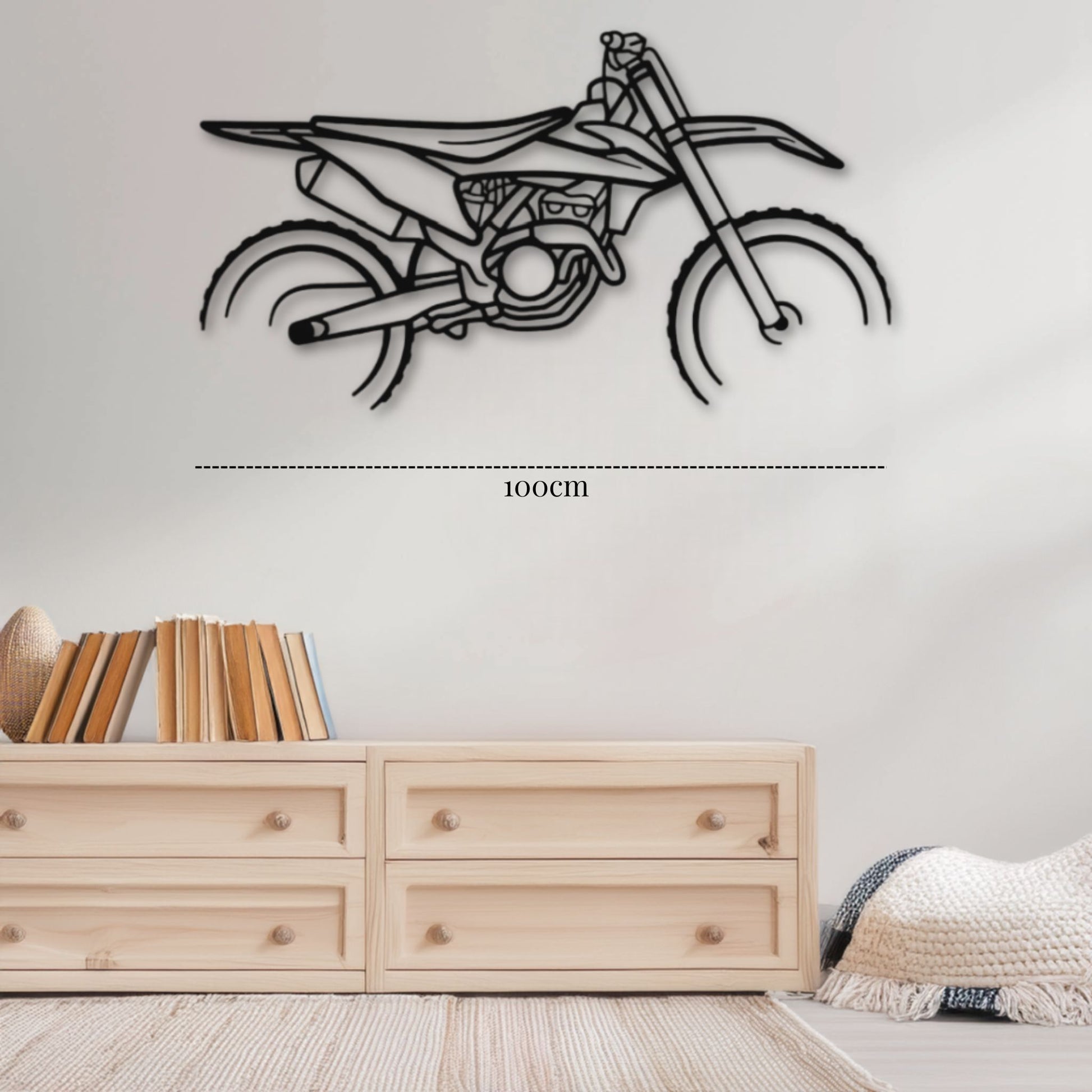 Déco murale métal Moto personnalisée