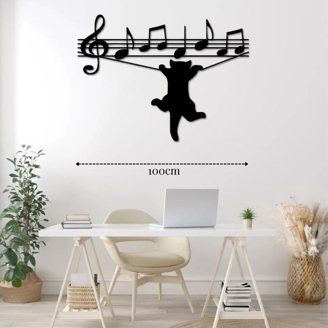 Déco murale métal musicale