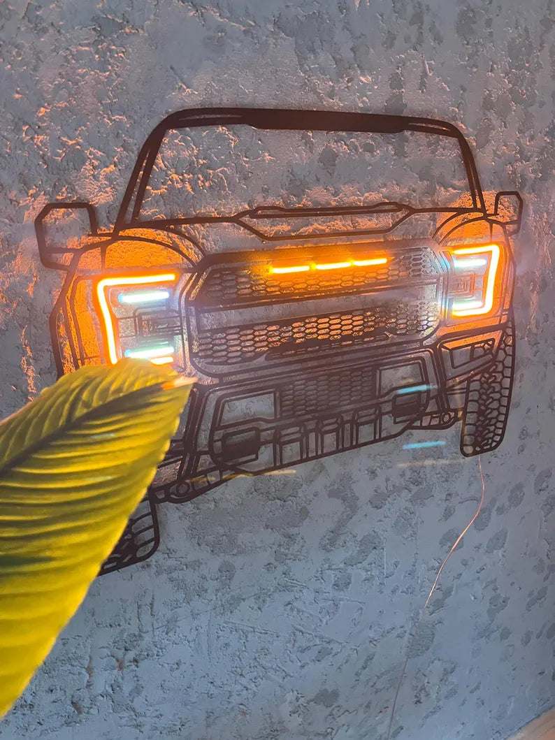 Décor murale métal Ford F150 LED