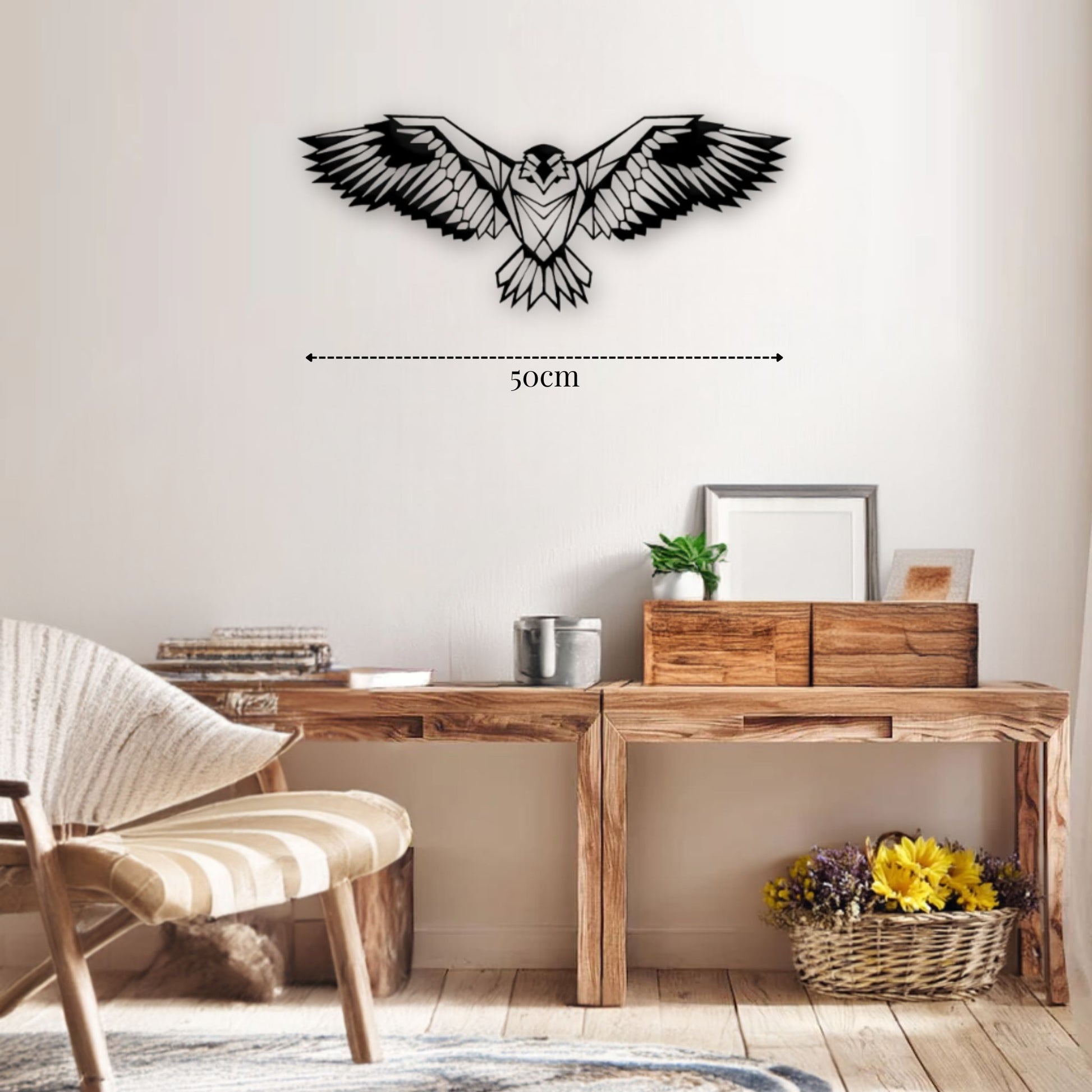 Décoration Aigle en métal
