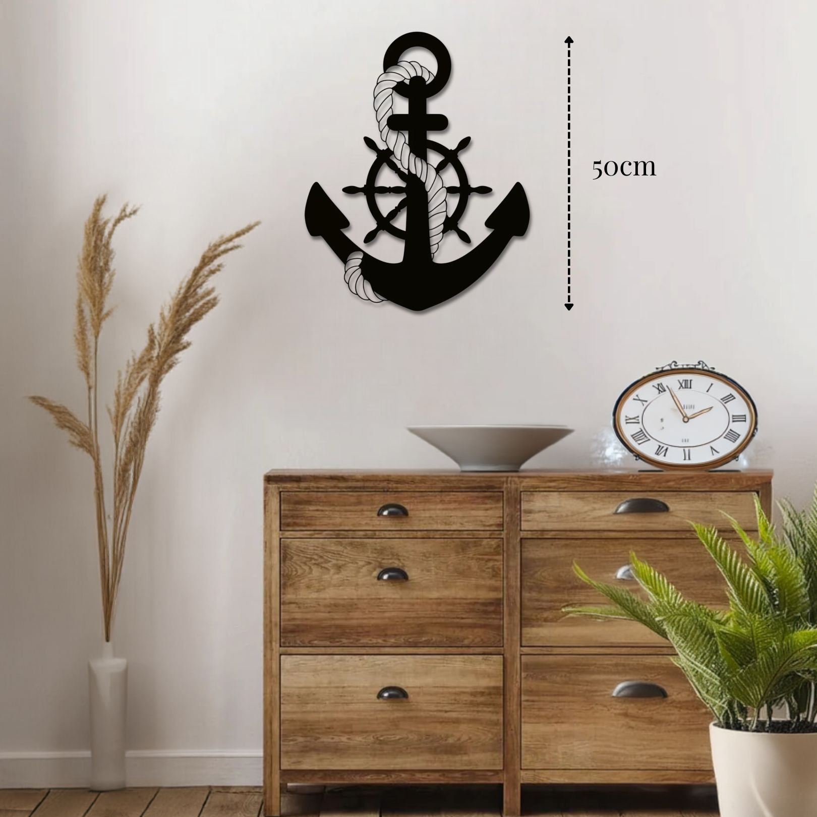 Décoration Ancre de bateau en métal