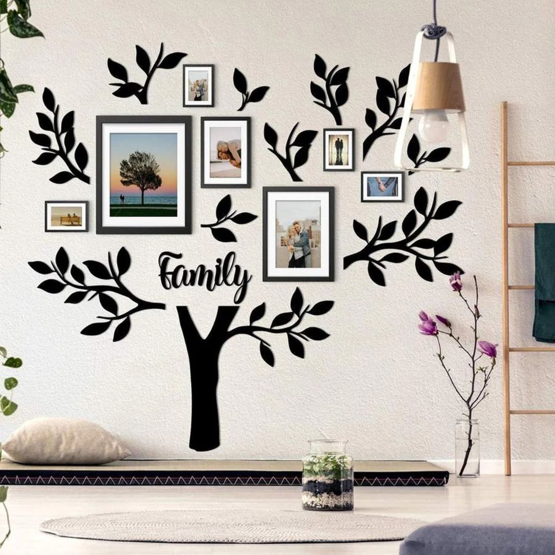 Décoration Arbre à photos en métal
