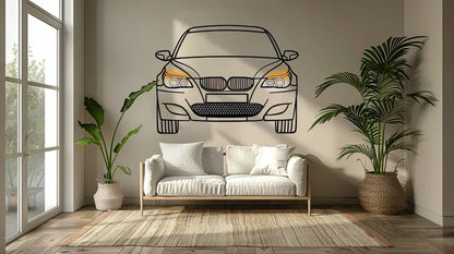 Décoration murale métal Voiture LED : BMW M5 E60
