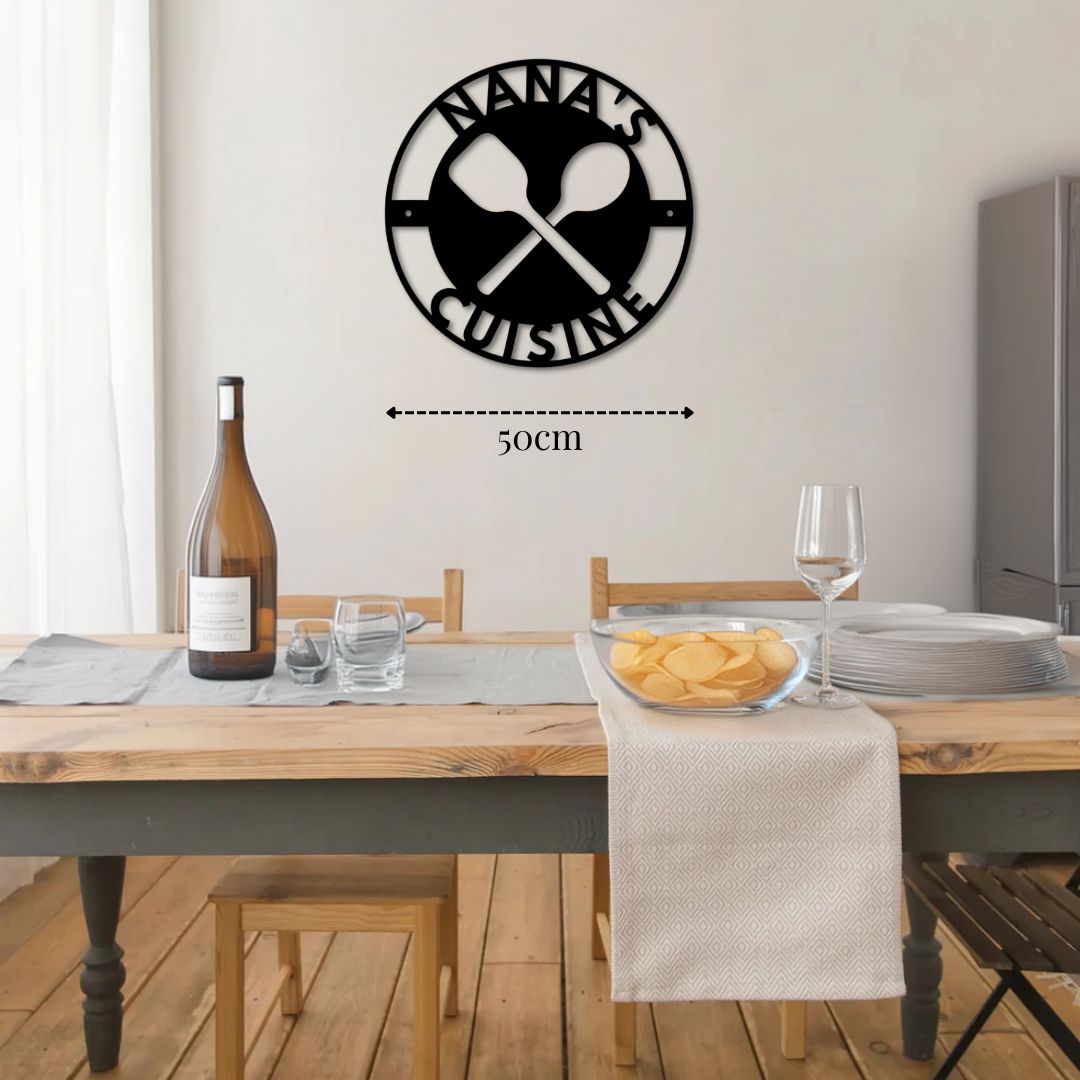 Décoration Cuisine Personnalisée Murale PrecisionMetal