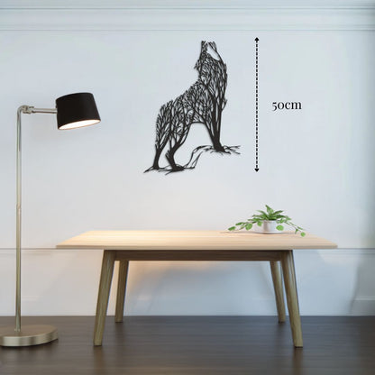 Décoration Loup en métal décoration