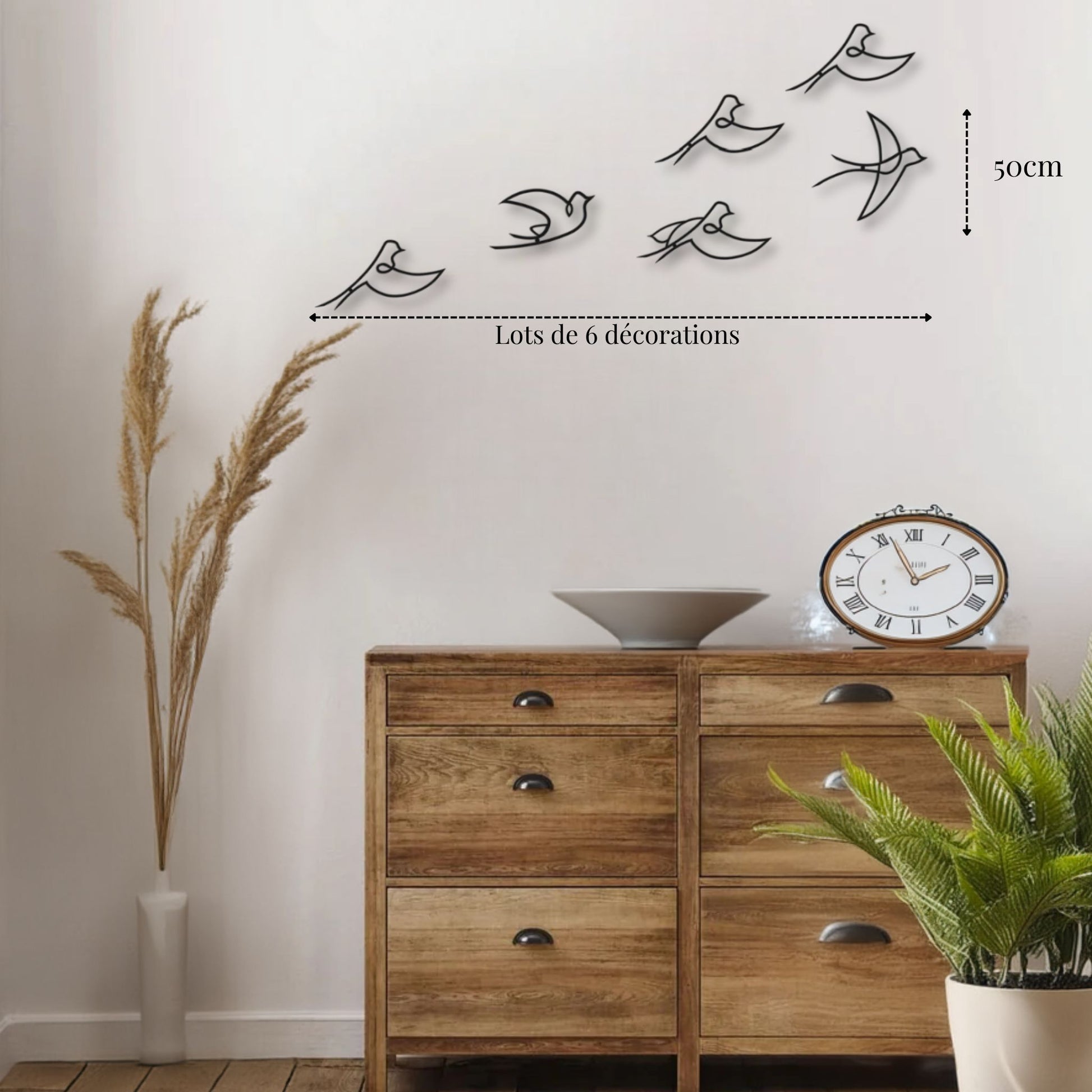 Décoration métal Oiseaux Precision