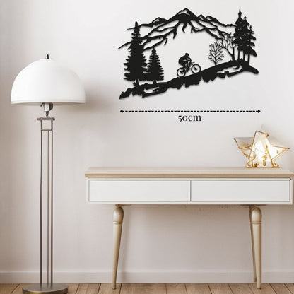 Décoration Montagne mur chambre en métal