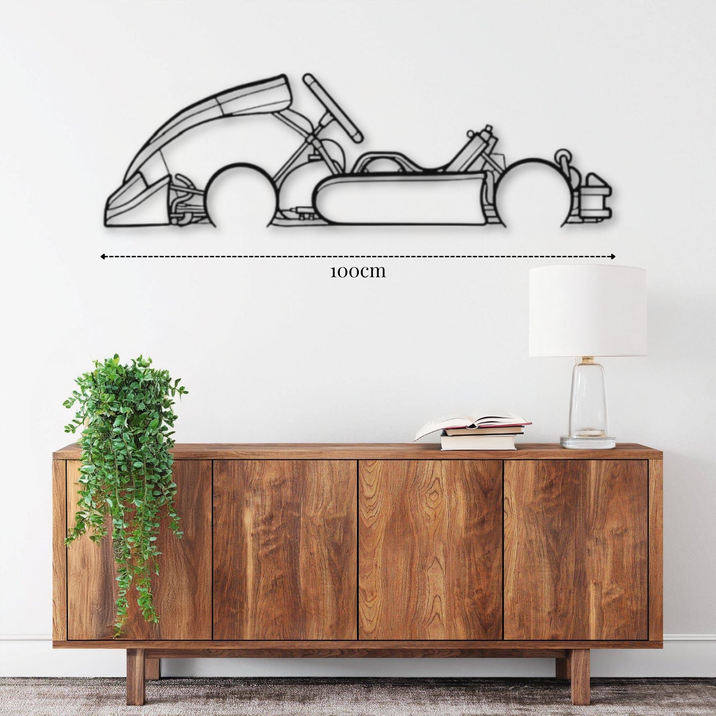 Metal wall decoration Car: Junior Kart