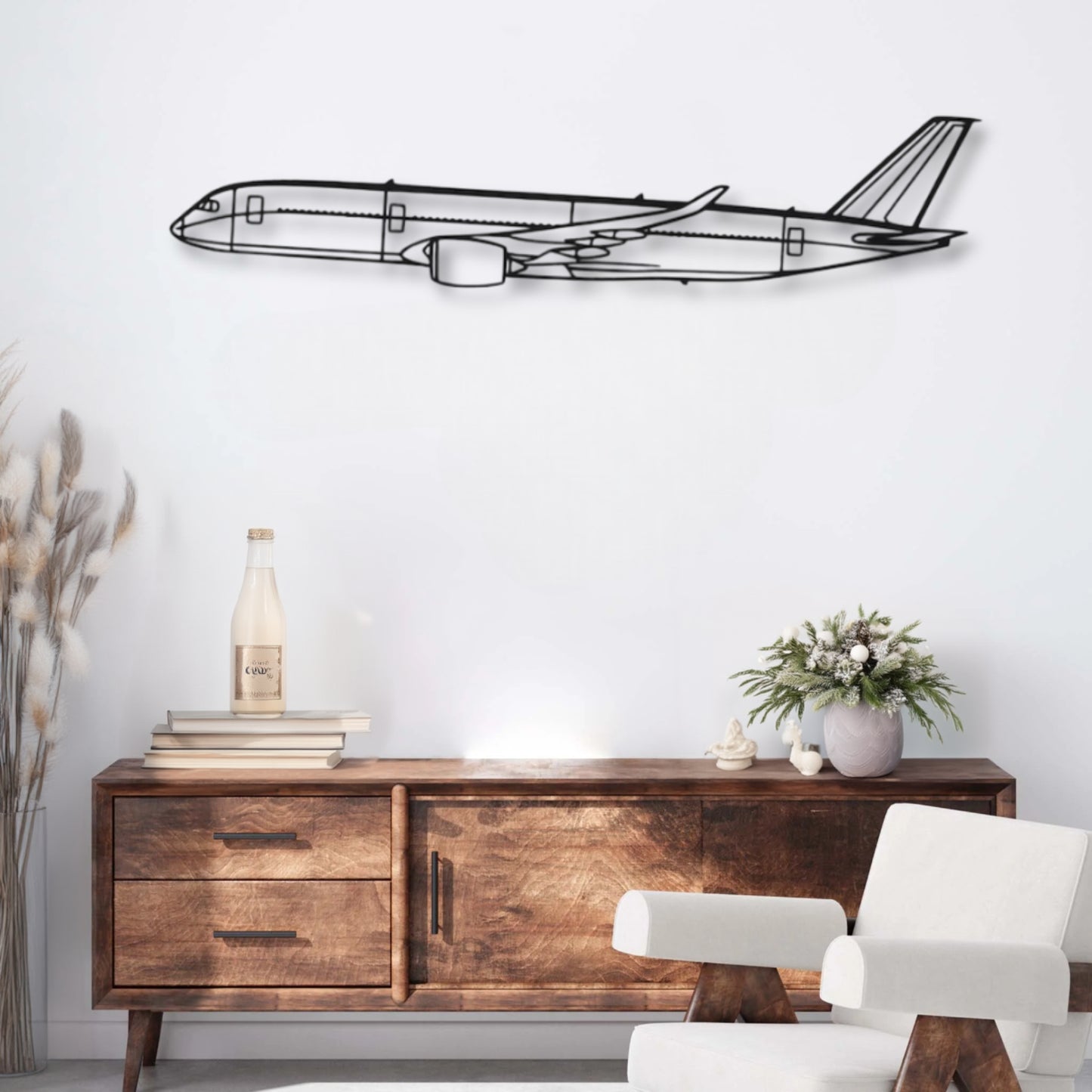 Décoration murale métal Avion Airbus A350 Precision