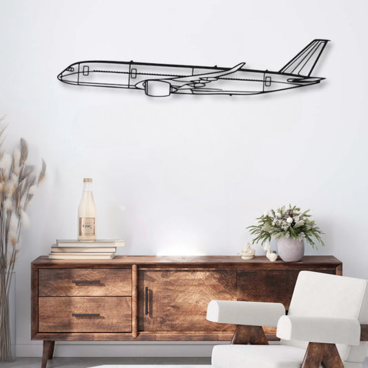 Décoration murale métal Avion Airbus A350 Precision
