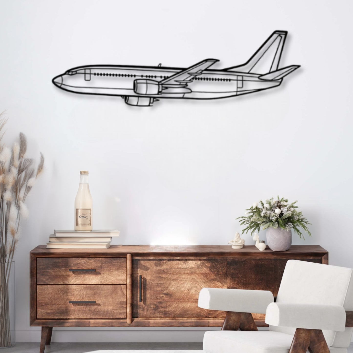 Décoration murale métal Avion Boeing 737 Precision