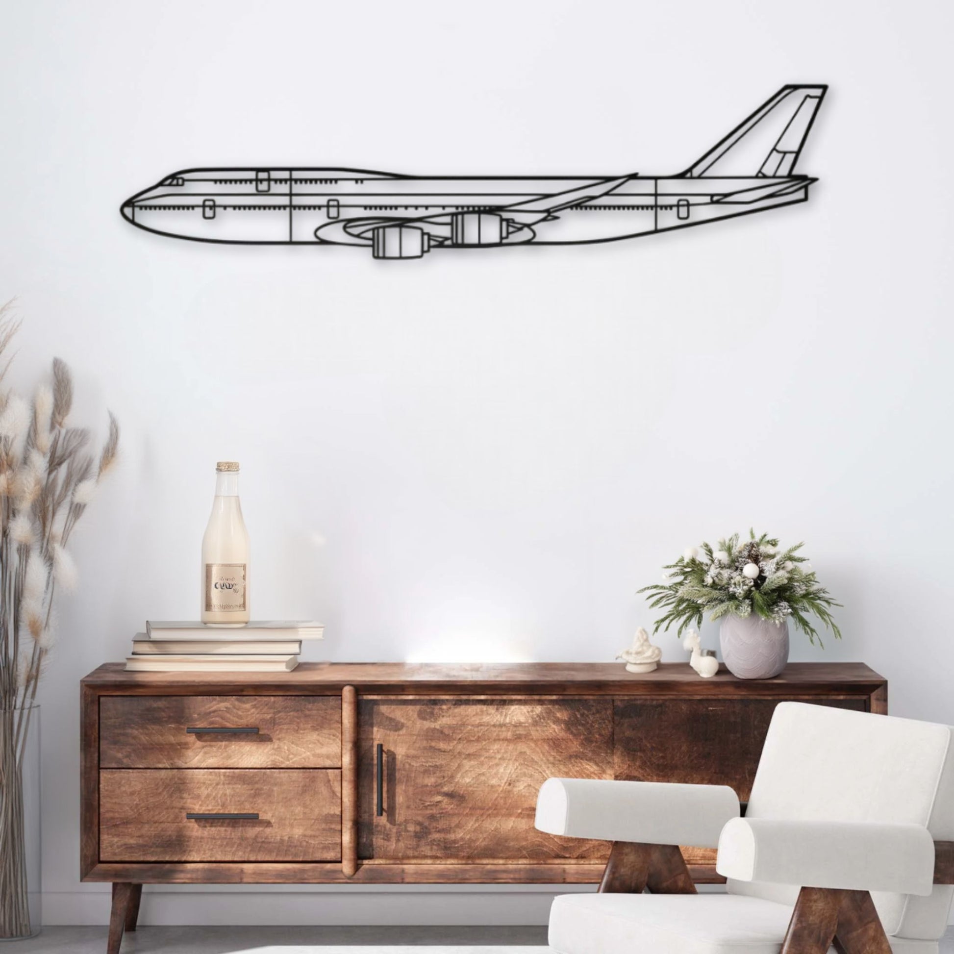Décoration murale métal Avion Boeing 747-8 Precision