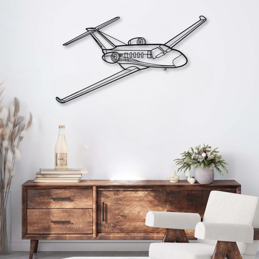 Décoration murale métal Avion Citation M2