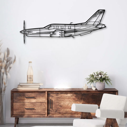 Décoration murale métal Avion Daher TBM Precision