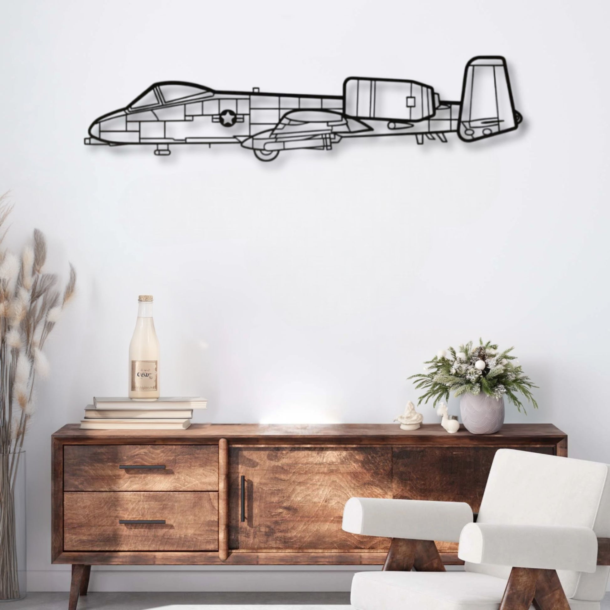 Décoration murale métal Avion Fairchild Republic A-10 Thunderbolt II