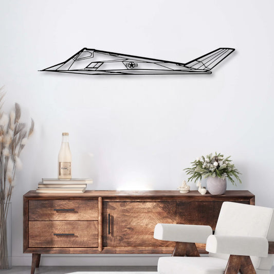 Décoration murale métal Avion Lockheed F-117 Nighthawk Precision