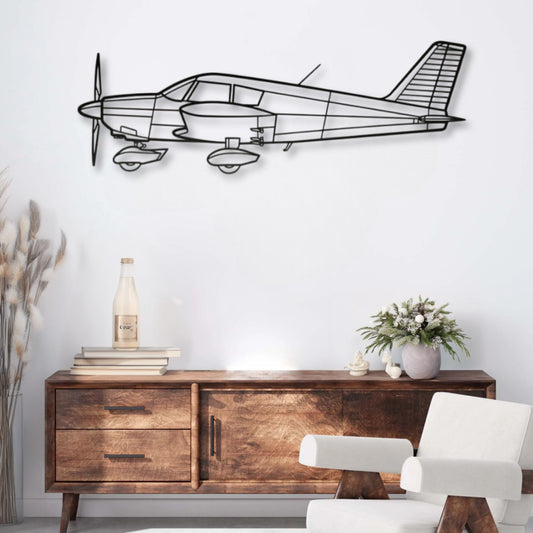 Décoration murale métal Avion Piper Cherokee PA-28-140