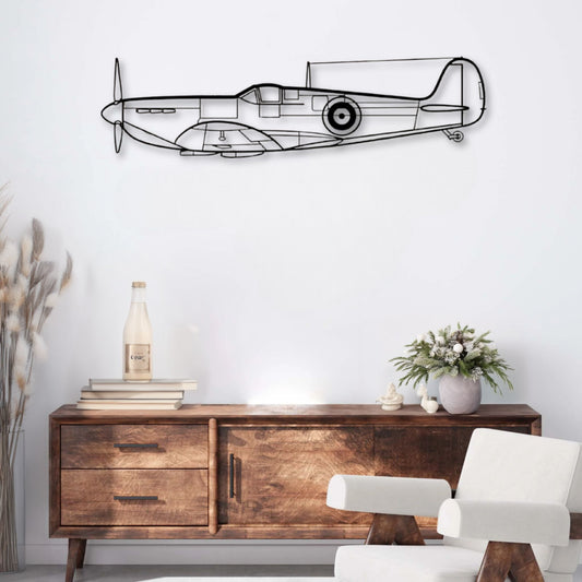 Décoration murale métal Avion Supermarine Spitfire Mk II Precision