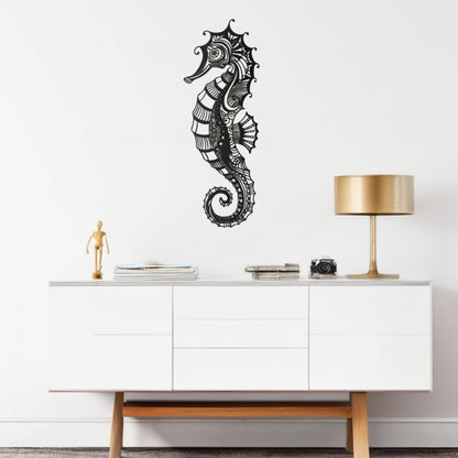 Décoration murale métal Hippocampe