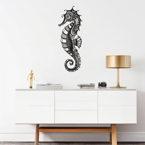 Décoration murale métal Hippocampe