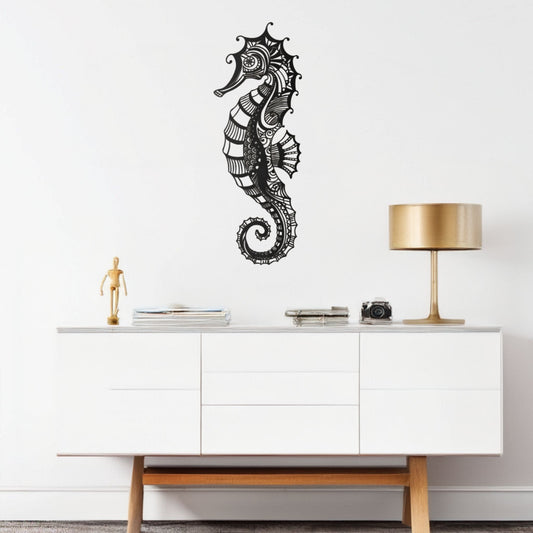 Décoration murale métal Hippocampe