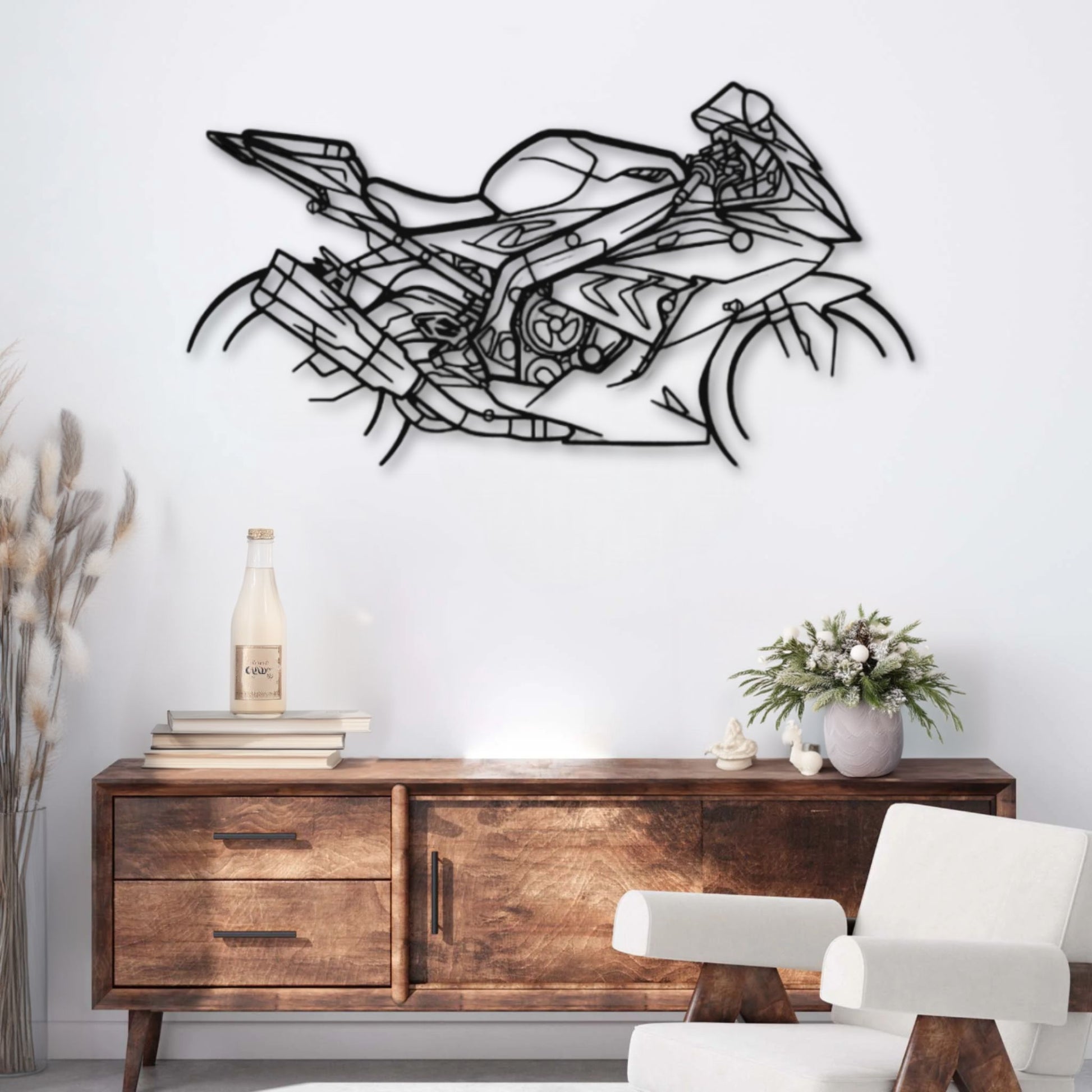 Décoration murale métal Moto BMW S1000RR PrecisionMetal