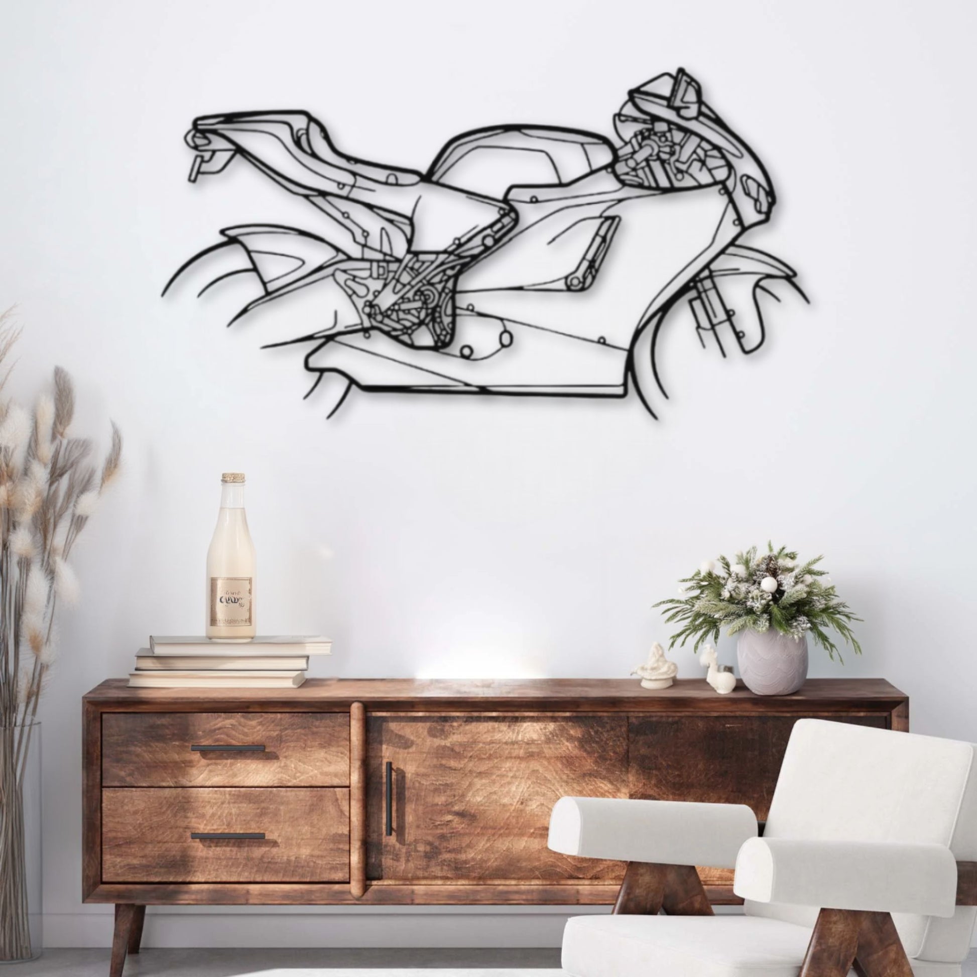 Décoration murale métal Moto Ducati Desmosedici GP8 (2008) PrecisionMetal