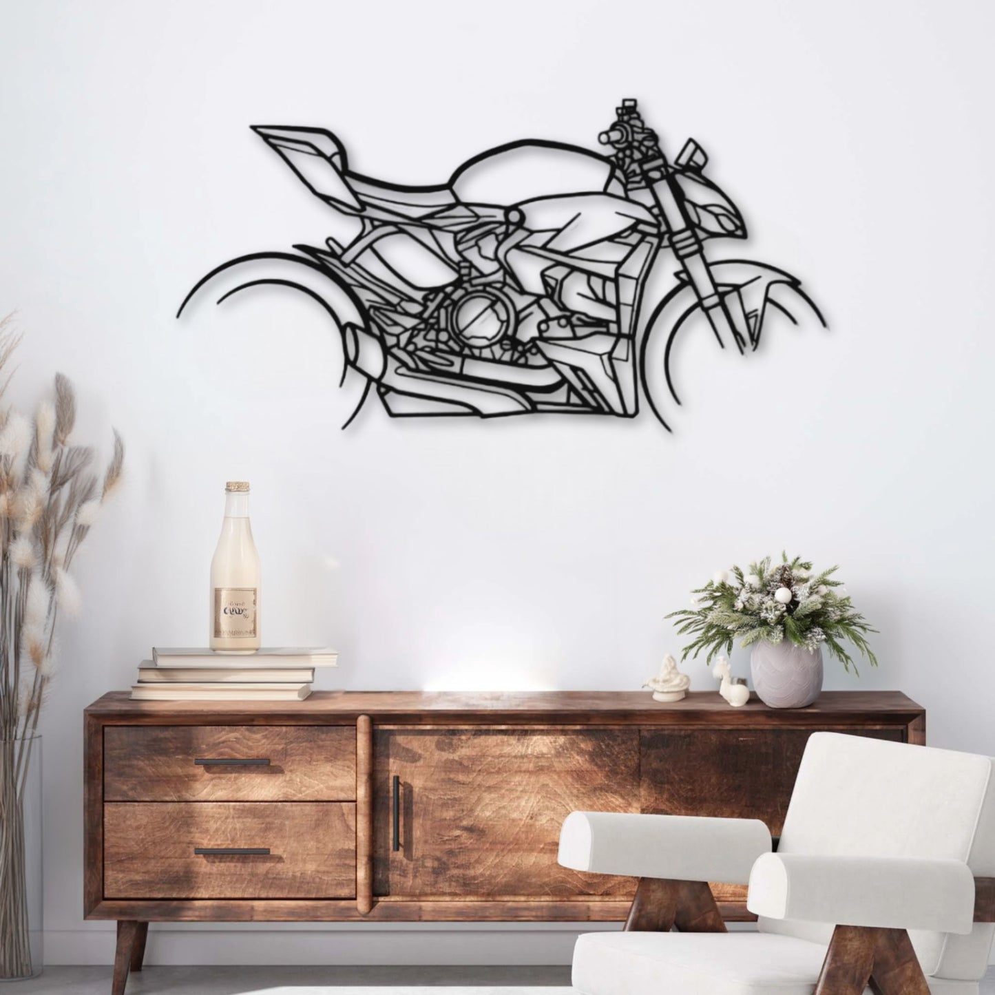 Décoration murale métal Moto Ducati Streetfighter V2 (2023) PrecisionMetal